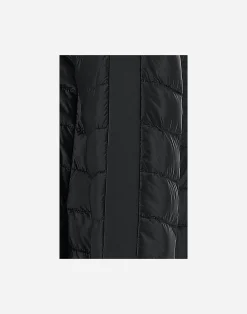 Herno Lange Daunenjacken-A-Form-Jacke Aus Nylon Ultralight Mit Shantung Details