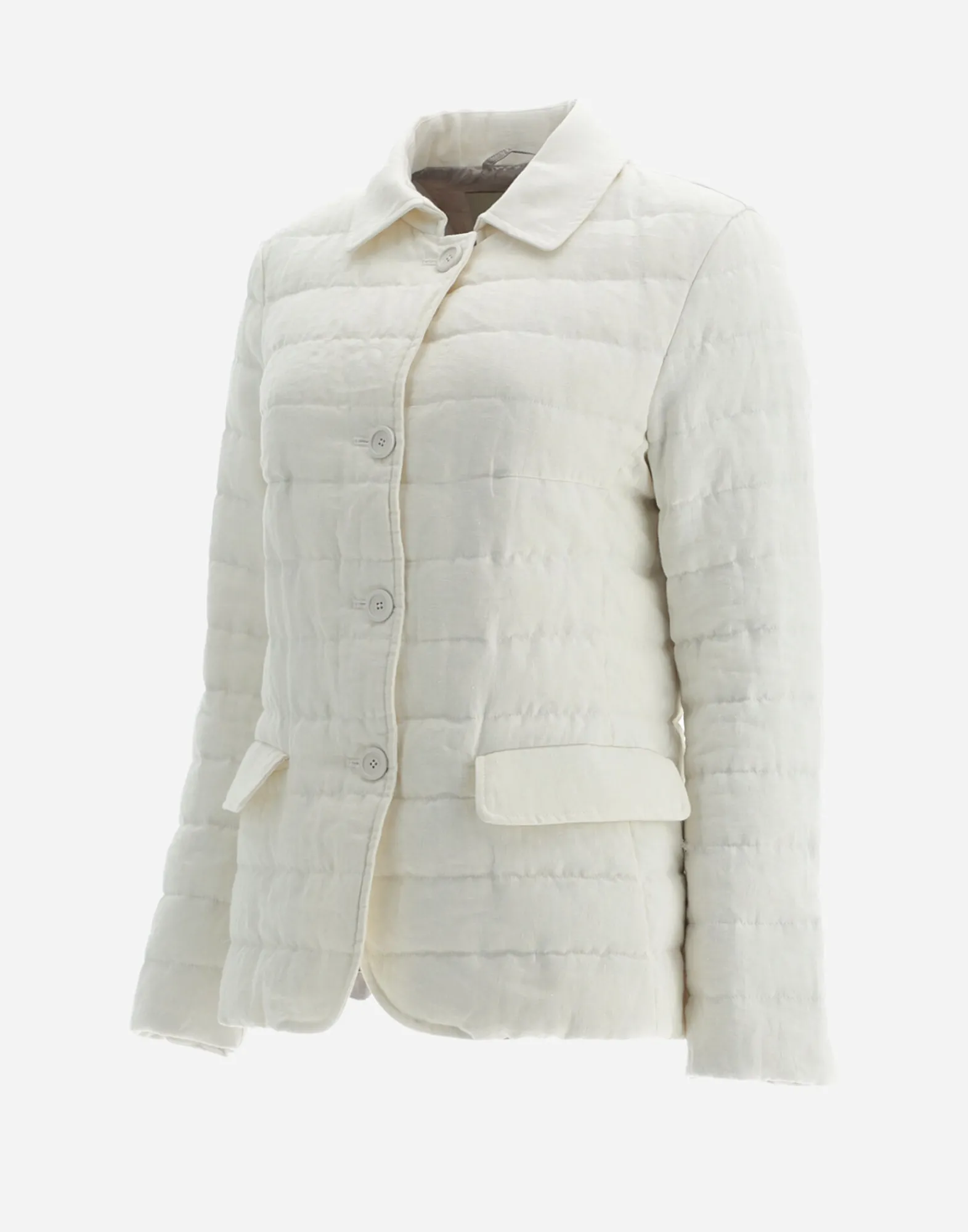 Herno Kurze Daunenjacken-Blazer Aus New Leinen