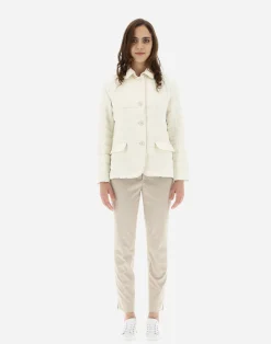 Herno Kurze Daunenjacken-Blazer Aus New Leinen