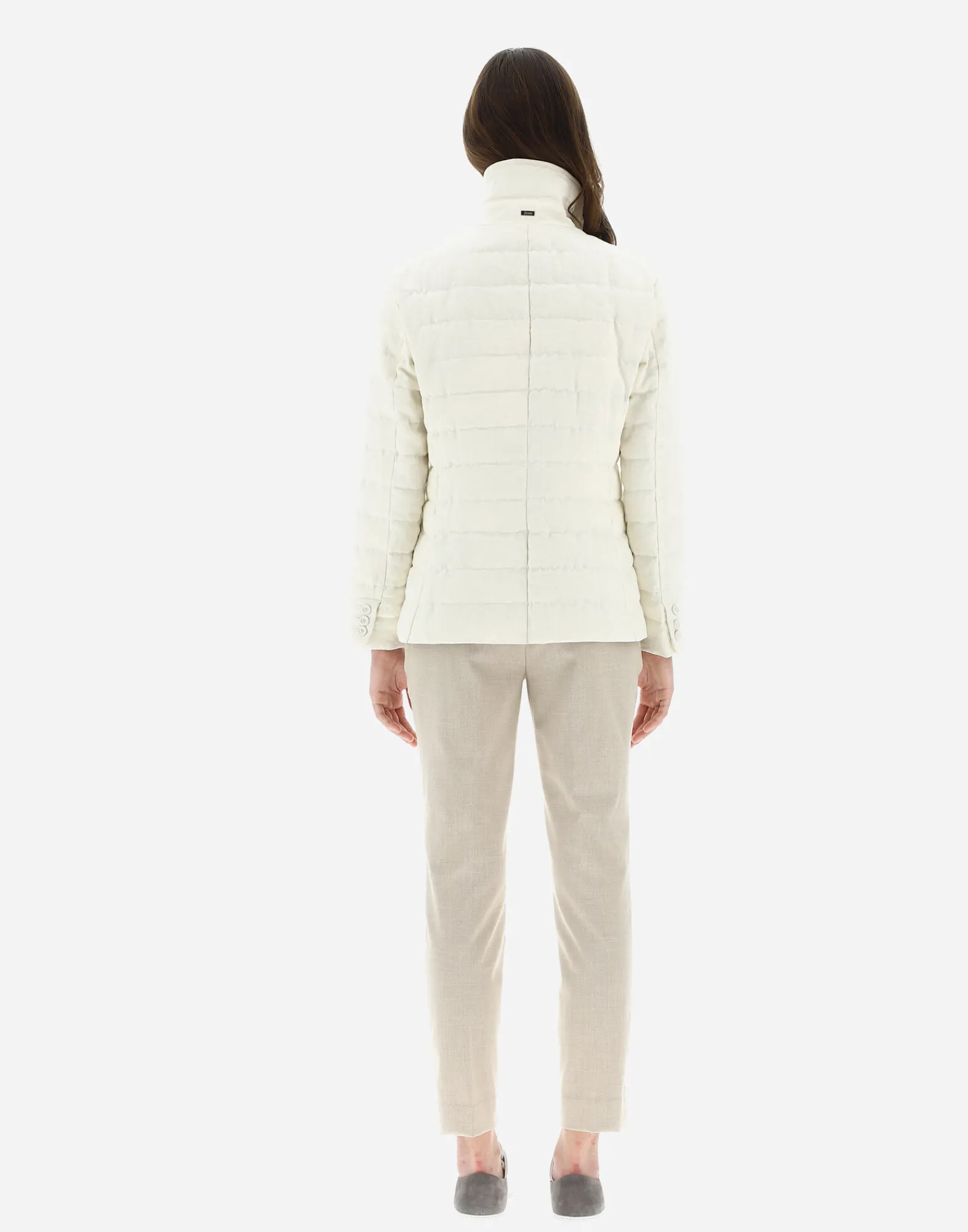 Herno Kurze Daunenjacken-Blazer Aus New Leinen