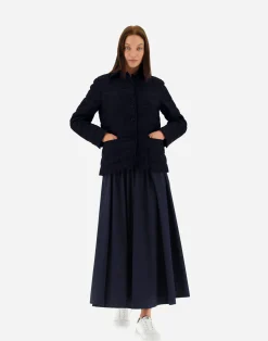 Herno Kurze Daunenjacken-Blazer Aus New Leinen
