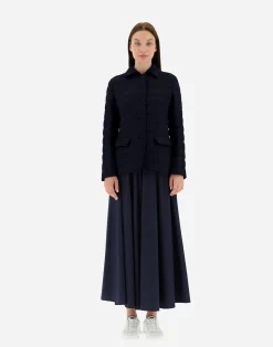 Herno Kurze Daunenjacken-Blazer Aus New Leinen