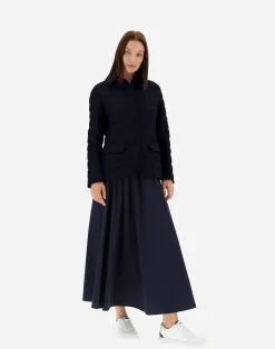 Herno Kurze Daunenjacken-Blazer Aus New Leinen