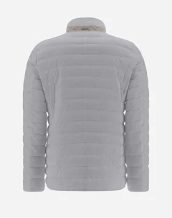 Herno Kurze Daunenjacken-Blazer Aus Nuage Mit Details Aus Monogram