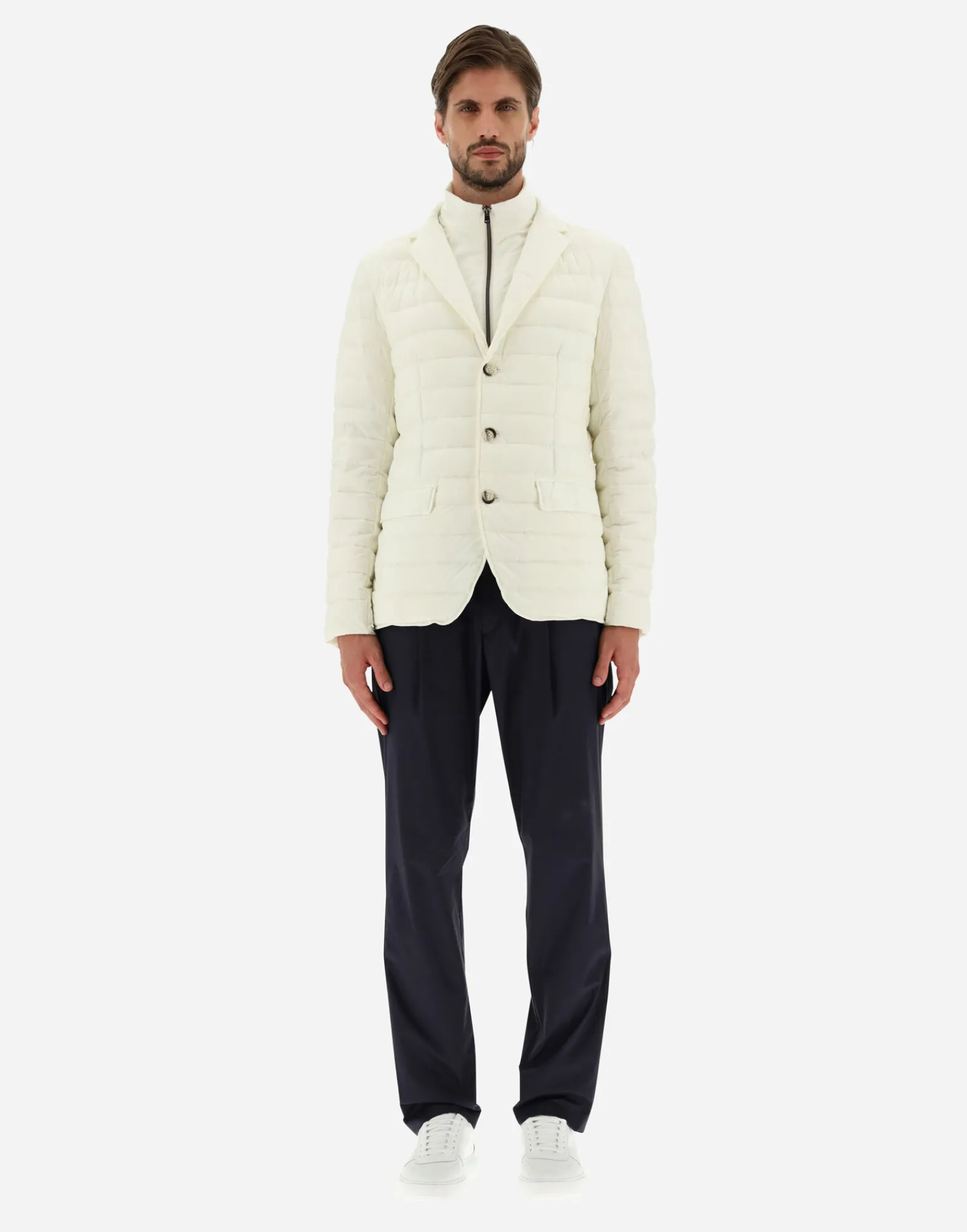 Herno Kurze Daunenjacken-Blazer Aus Nuage Mit Details Aus Monogram