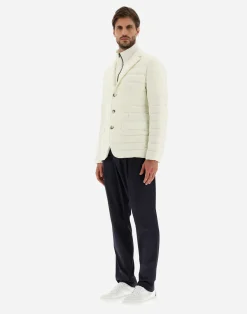 Herno Kurze Daunenjacken-Blazer Aus Nuage Mit Details Aus Monogram
