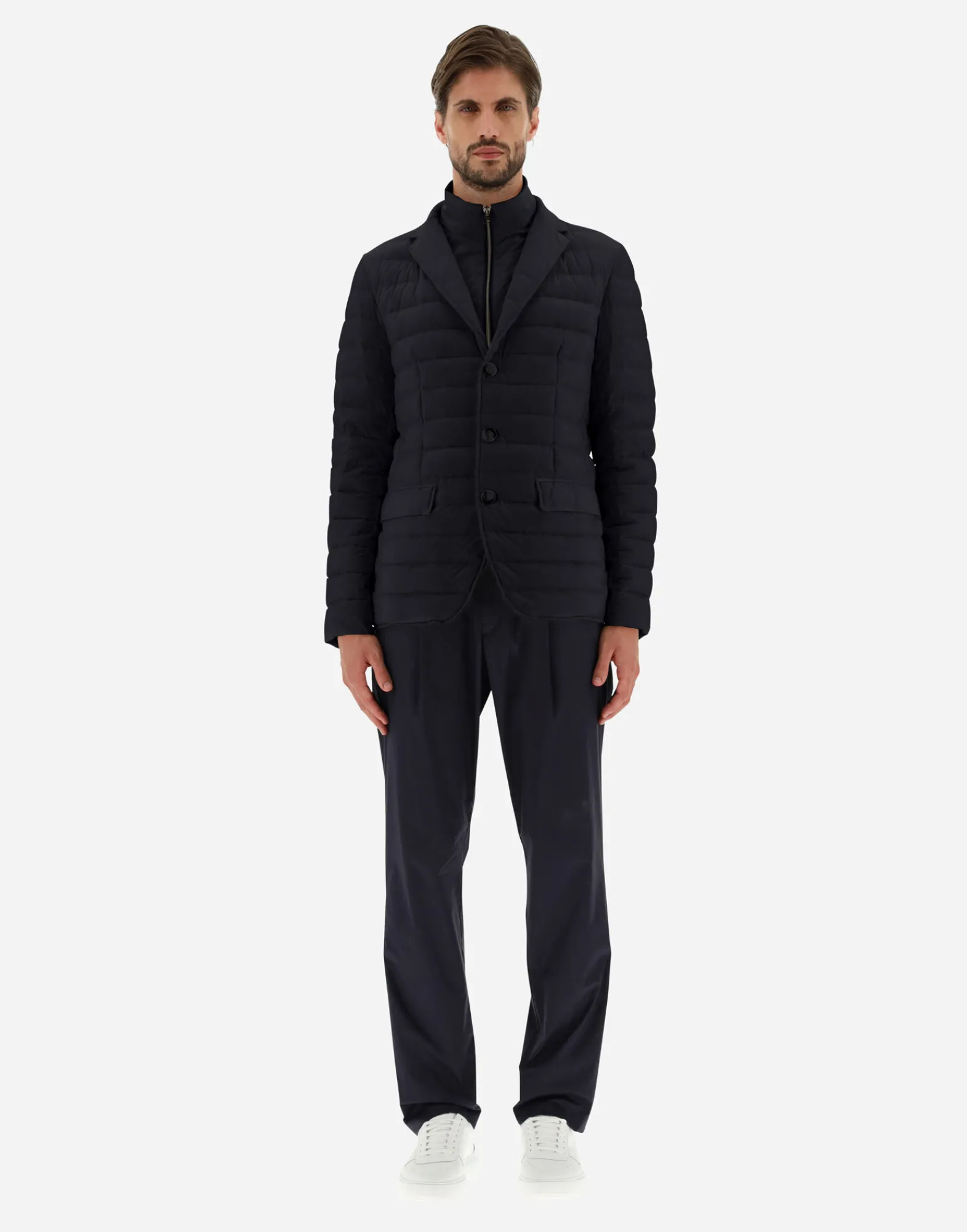 Herno Kurze Daunenjacken-Blazer Aus Nuage Mit Details Aus Monogram