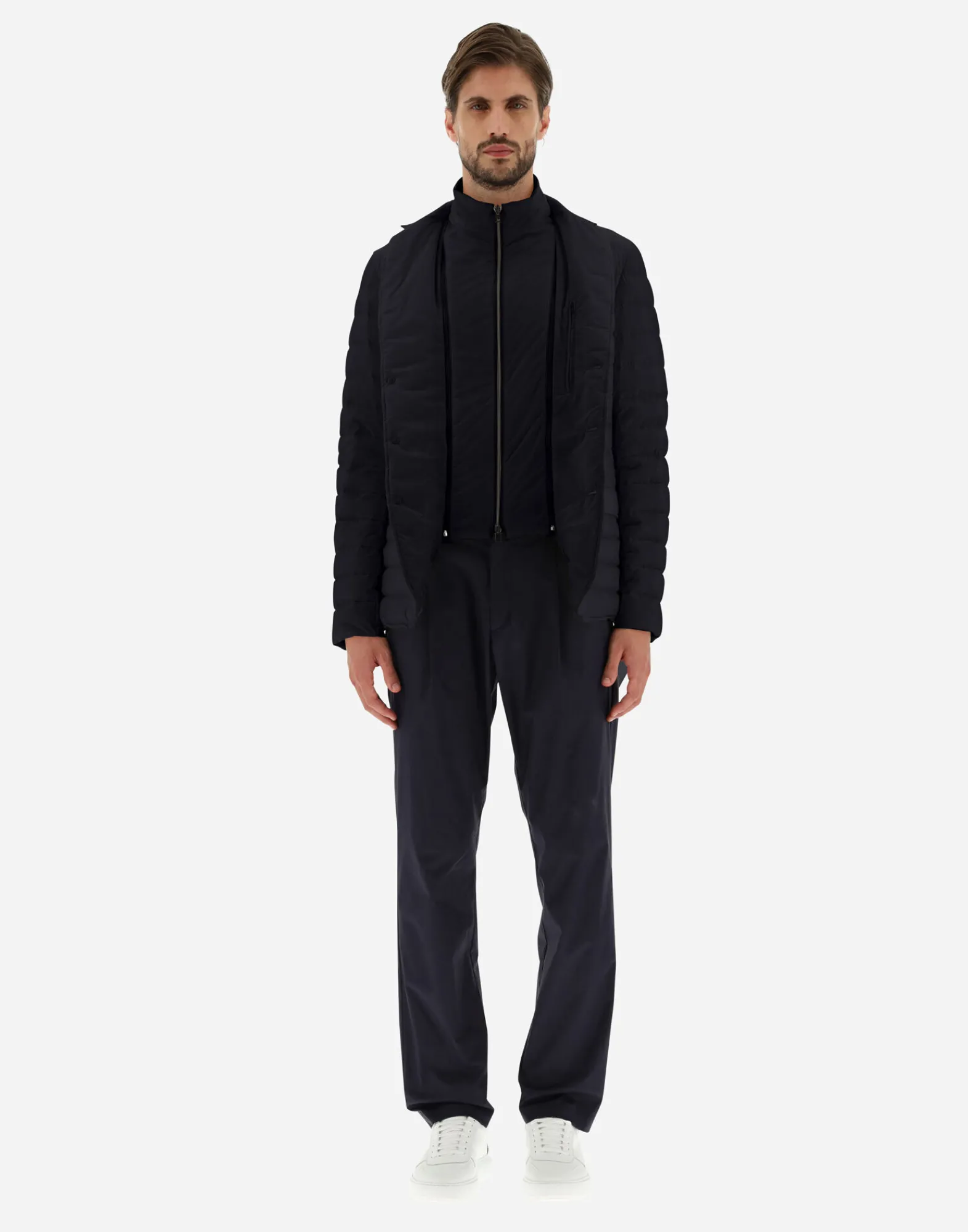Herno Kurze Daunenjacken-Blazer Aus Nuage Mit Details Aus Monogram