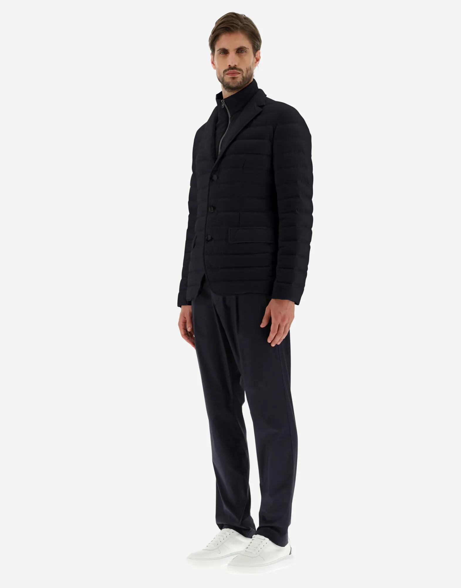 Herno Kurze Daunenjacken-Blazer Aus Nuage Mit Details Aus Monogram
