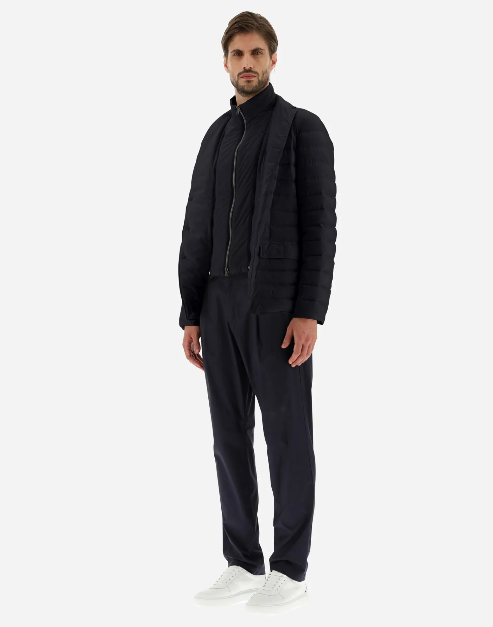 Herno Kurze Daunenjacken-Blazer Aus Nuage Mit Details Aus Monogram