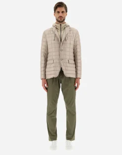 Herno Kurze Daunenjacken-Blazer Aus Nylon Ultralight & Fleece