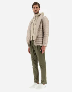 Herno Kurze Daunenjacken-Blazer Aus Nylon Ultralight & Fleece