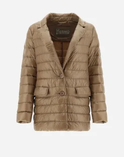 Herno Kurze Daunenjacken-Blazer Aus Nylon Ultralight