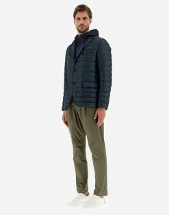 Herno Kurze Daunenjacken-Blazer Aus Nylon Ultralight & Fleece