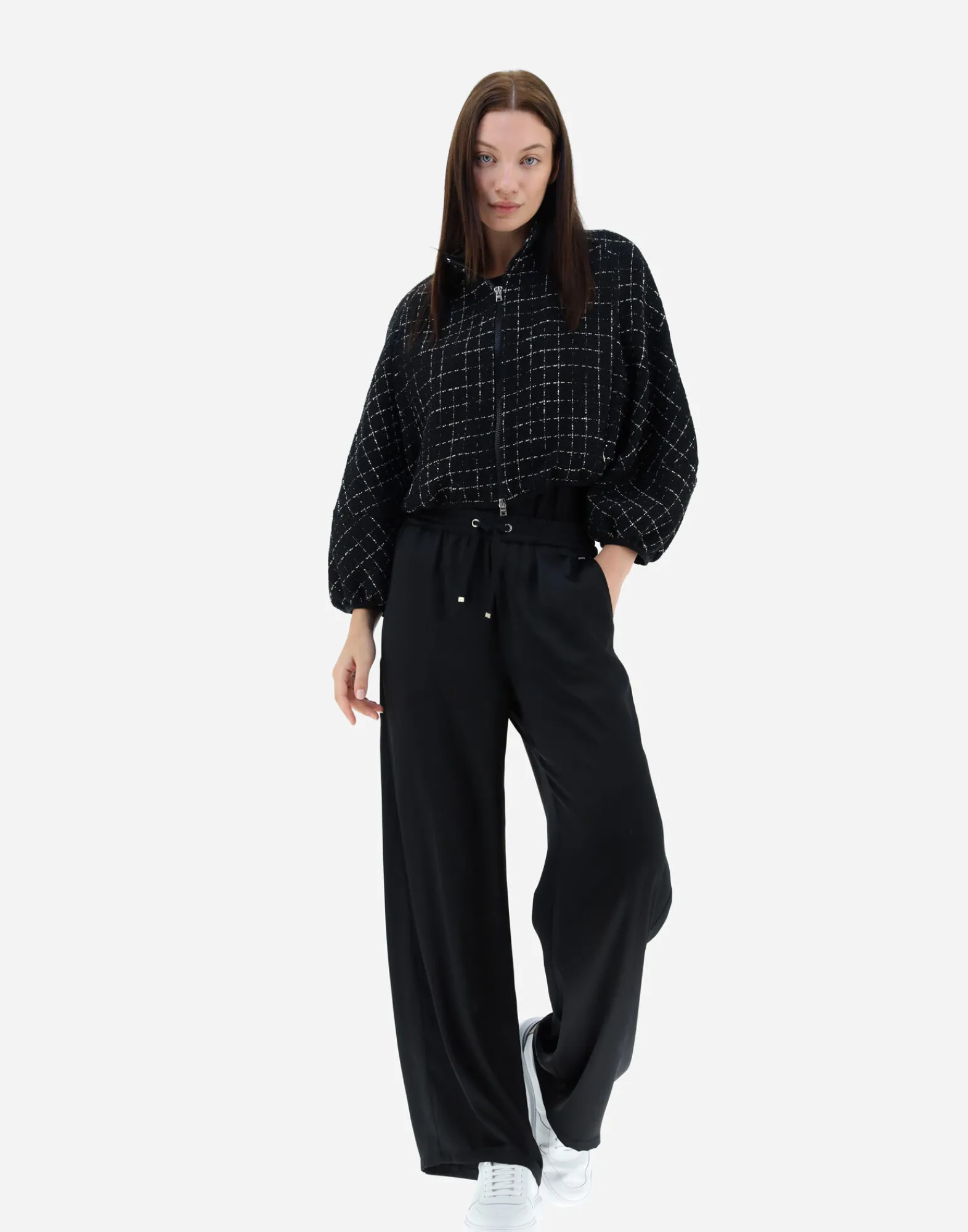 Herno Bomber-Bomberjacke Aus Casual Tweed