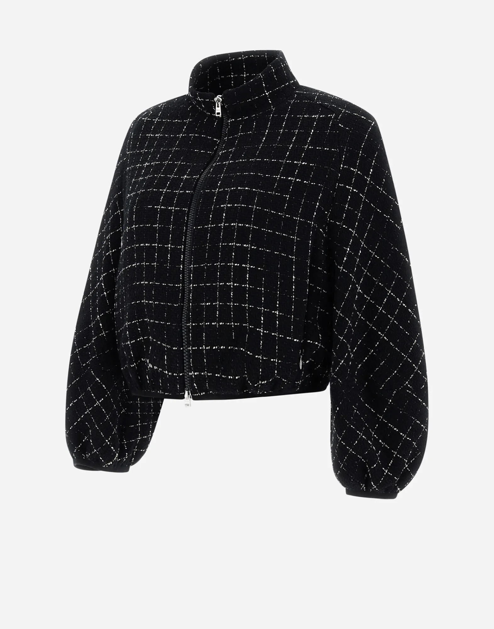 Herno Bomber-Bomberjacke Aus Casual Tweed