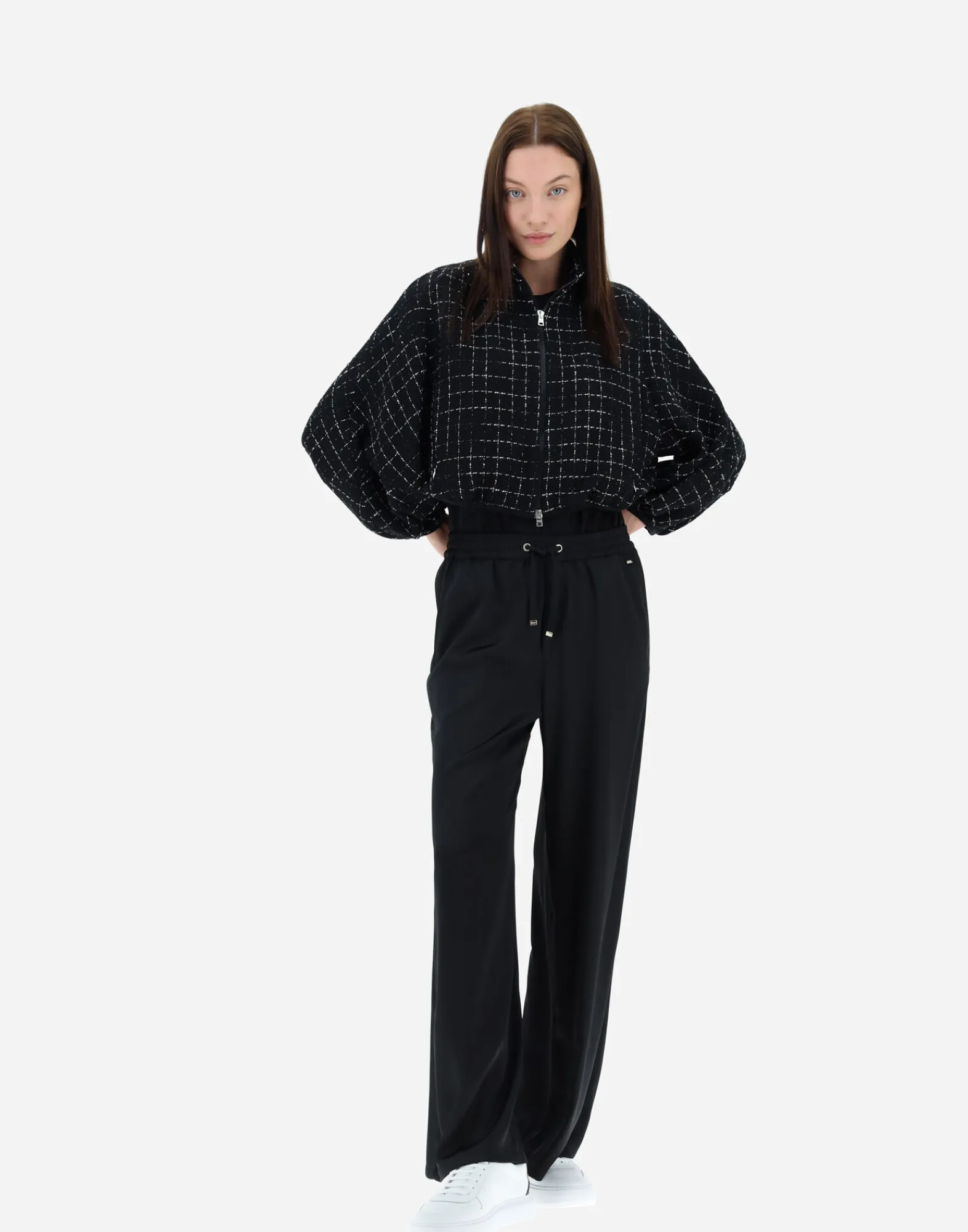 Herno Bomber-Bomberjacke Aus Casual Tweed