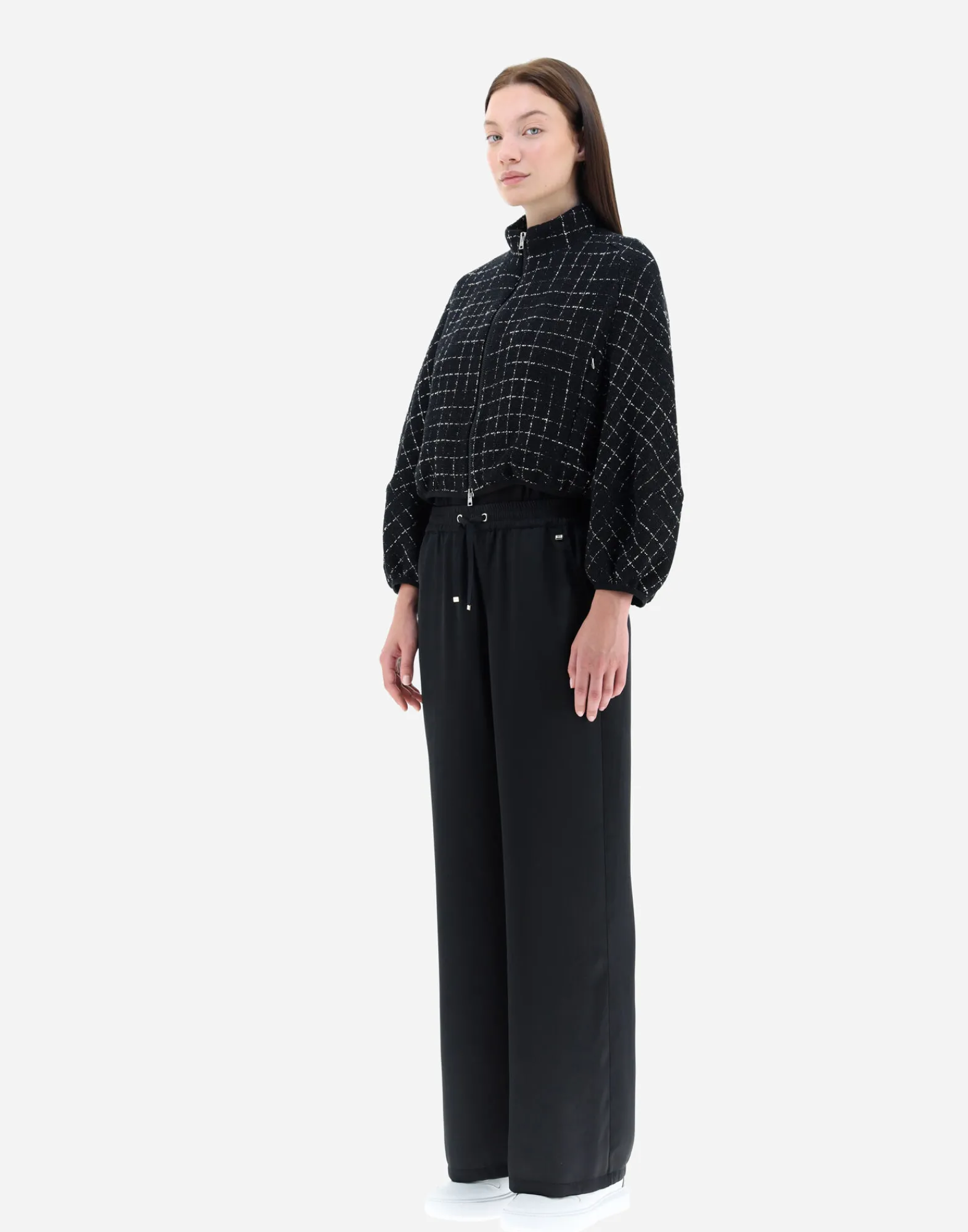 Herno Bomber-Bomberjacke Aus Casual Tweed