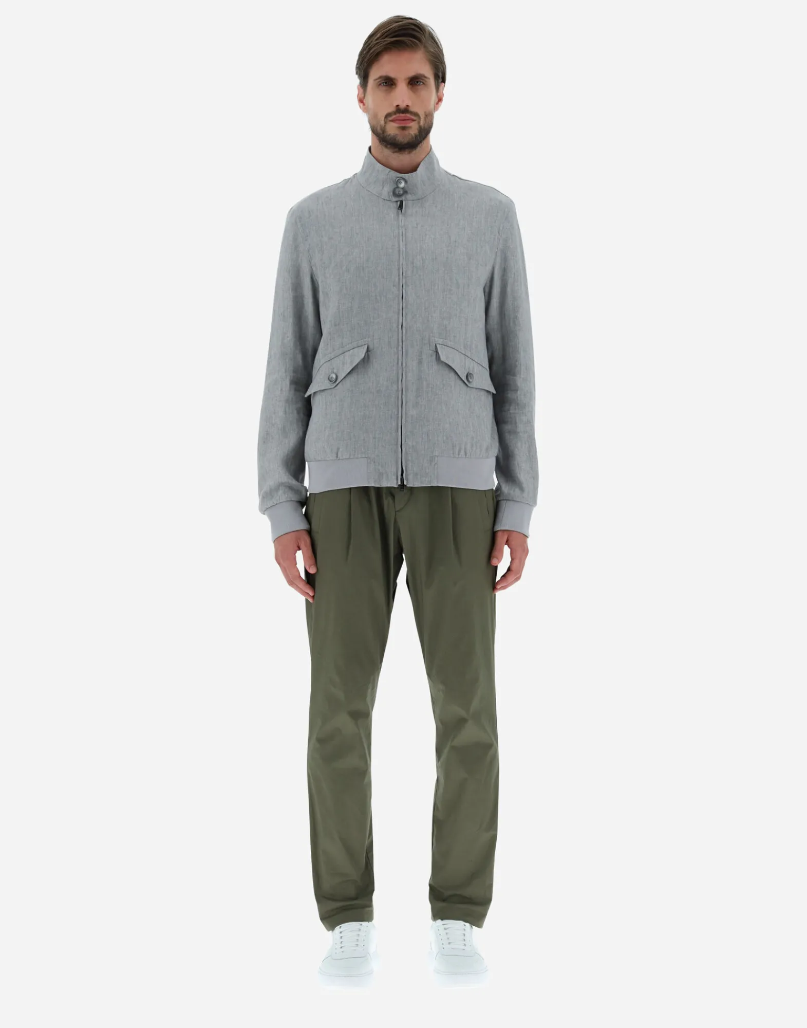 Herno Bomber-Bomberjacke Aus Classy Linen