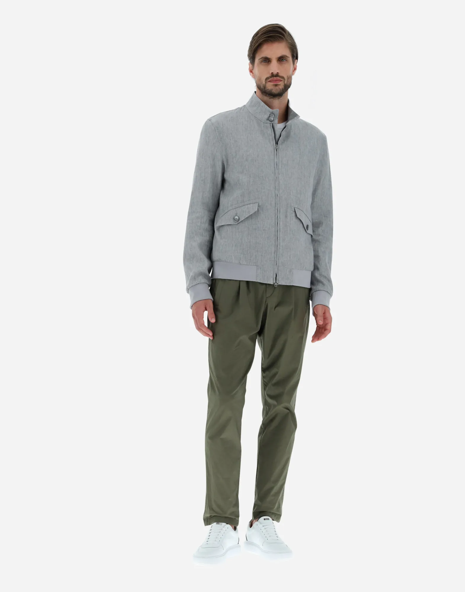 Herno Bomber-Bomberjacke Aus Classy Linen