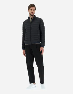Herno Kurze Daunenjacken-Bomberjacke Aus Nuage Mit Details Aus Monogram