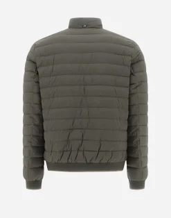 Herno Kurze Daunenjacken-Bomberjacke Aus Nuage Mit Details Aus Monogram