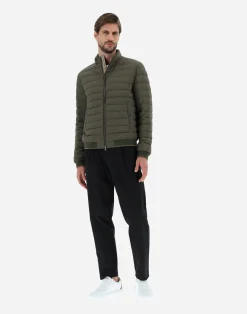 Herno Kurze Daunenjacken-Bomberjacke Aus Nuage Mit Details Aus Monogram