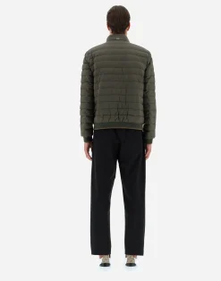Herno Kurze Daunenjacken-Bomberjacke Aus Nuage Mit Details Aus Monogram