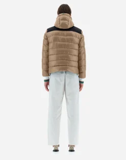Herno Kurze Daunenjacken-Bomberjacke Aus Nylon Ultralight & Plaster