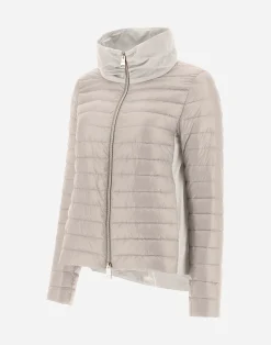 Herno Kurze Daunenjacken-Bomberjacke Aus Nylon Ultralight & New Techno Taft