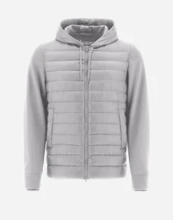 Herno Kurze Daunenjacken-Bomberjacke Aus Nylon Ultralight & Fleece