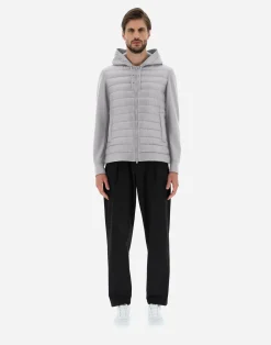 Herno Kurze Daunenjacken-Bomberjacke Aus Nylon Ultralight & Fleece
