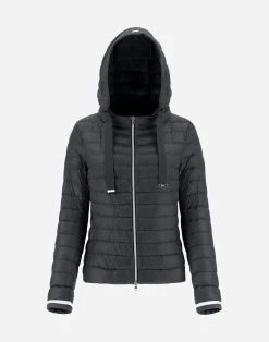 Herno Bomber-Bomberjacke Aus Nylon Ultralight Bomber Und Lurex Sweater