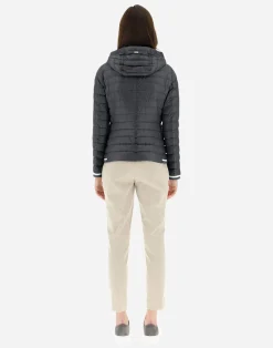 Herno Bomber-Bomberjacke Aus Nylon Ultralight Bomber Und Lurex Sweater