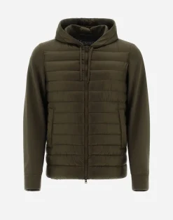 Herno Kurze Daunenjacken-Bomberjacke Aus Nylon Ultralight & Fleece