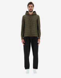 Herno Kurze Daunenjacken-Bomberjacke Aus Nylon Ultralight & Fleece