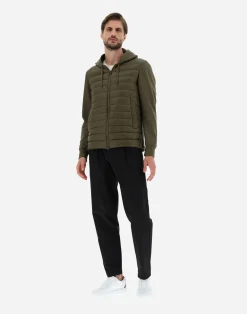 Herno Kurze Daunenjacken-Bomberjacke Aus Nylon Ultralight & Fleece