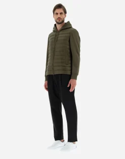 Herno Kurze Daunenjacken-Bomberjacke Aus Nylon Ultralight & Fleece