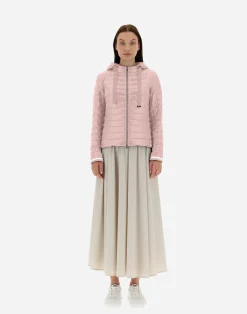 Herno Bomber-Bomberjacke Aus Nylon Ultralight Bomber Und Lurex Sweater