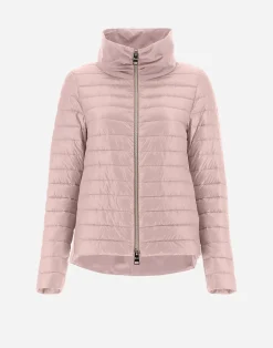 Herno Kurze Daunenjacken-Bomberjacke Aus Nylon Ultralight & New Techno Taft