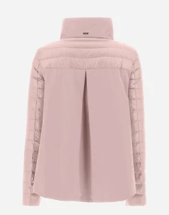 Herno Kurze Daunenjacken-Bomberjacke Aus Nylon Ultralight & New Techno Taft