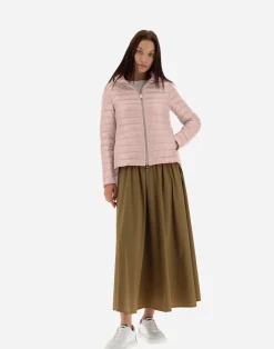 Herno Kurze Daunenjacken-Bomberjacke Aus Nylon Ultralight & New Techno Taft