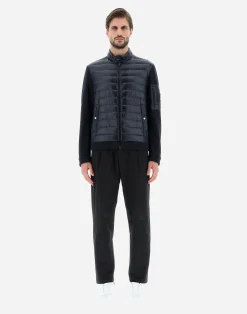 Herno Kurze Daunenjacken-Bomberjacke Aus Nylon Ultralight & Fleece