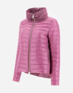 Herno Kurze Daunenjacken-Bomberjacke Aus Nylon Ultralight & New Techno Taft