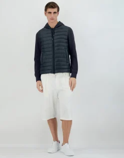 Herno Kurze Daunenjacken-Bomberjacke Aus Nylon Ultralight & Fleece