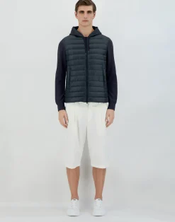 Herno Kurze Daunenjacken-Bomberjacke Aus Nylon Ultralight & Fleece