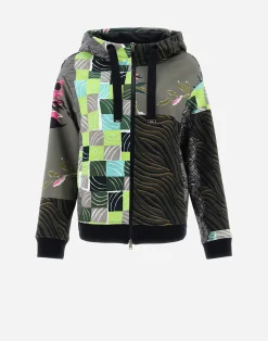Herno Bomber-Bomberjacke Aus Safari Patch Sweater