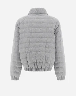 Herno Kurze Daunenjacken-Bomberjacke Aus Shiny Rock