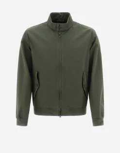 Herno Bomber-Bomberjacke Aus Stuckgefarbtem Leinen & Baumwolle