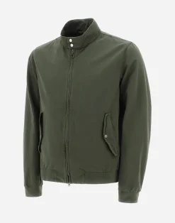 Herno Bomber-Bomberjacke Aus Stuckgefarbtem Leinen & Baumwolle